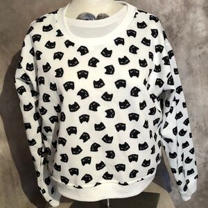 BETTER TOGETHER BLACK CAT SWEATSHIRT XL